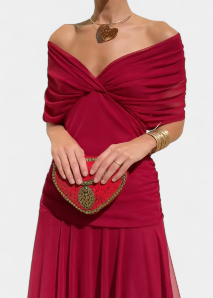 Alondra | Long Floral V-neck Dress