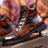 Afonso - Botas de Cuero de Cocodrilo Premium