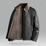 Lourenço - Chaqueta de Cuero Estilo Cavalier