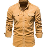 Camisa de Manga Larga en Mezcla Transpirable