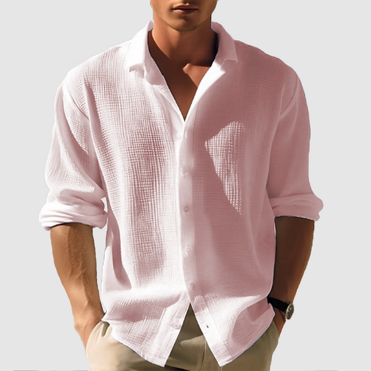 Camisa - Delantero con botonadura curva