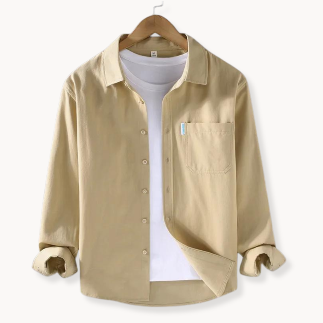 Flexible Button-Front Shirt