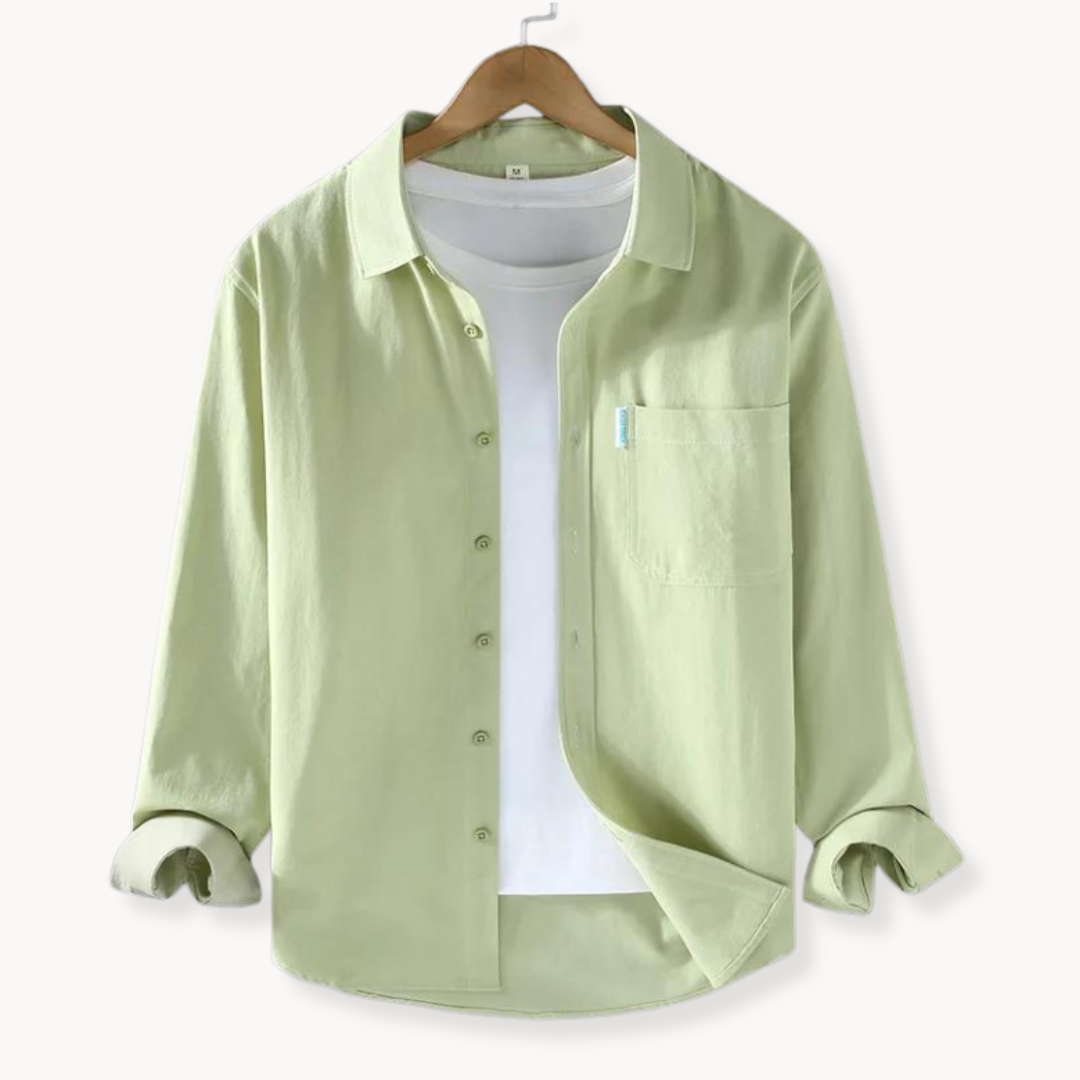 Flexible Button-Front Shirt