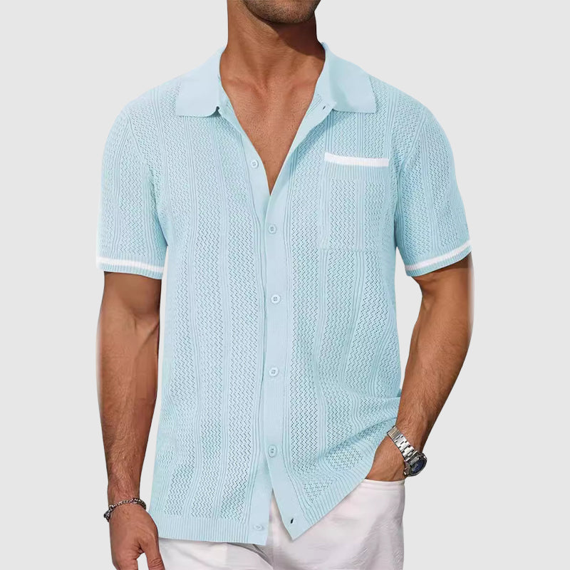 Shirt - Contrast Camp Collar