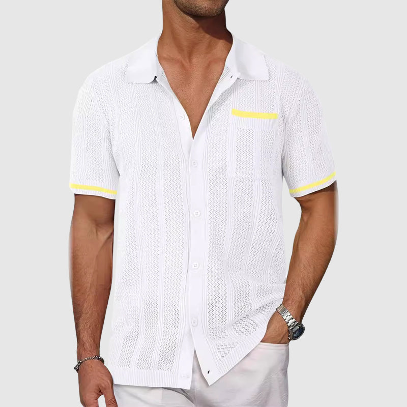 Shirt - Contrast Camp Collar