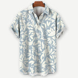 Camiseta de Manga Corta con Diseño de Hojas