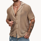 Camiseta de Manga Corta - Tejido de Malla Hueca