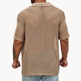 Camiseta de Manga Corta - Tejido de Malla Hueca