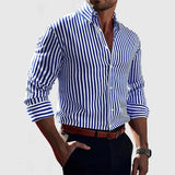 Camisa Overshirt de Mezcla Suave - Rayas