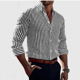 Camisa Overshirt de Mezcla Suave - Rayas