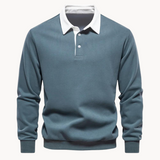Sudadera Polo de Tejido Suave y Flexible