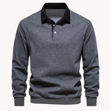 Sudadera Polo de Tejido Suave y Flexible