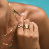 Anillo Antiguo con Aguamarina