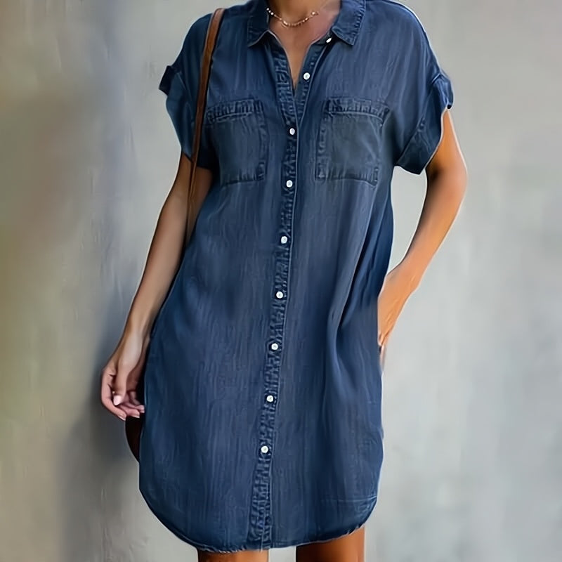 María - Camisa Vestido con Botones