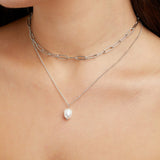 Collar de plata Ángela Perla