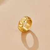Anillo Anika Grueso Dorado
