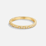 Anillo Arquette de oro con cristales