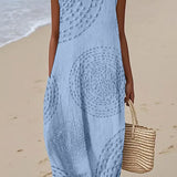 Ana - Vestido Maxi Sin Mangas con Textura