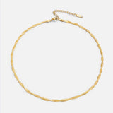 Collar Chiara Twist de cadena tipo serpiente