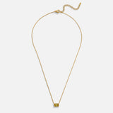 Collar con colgante de cristal de peridoto