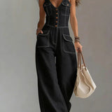 Sofia - Casual Denim Wide Leg