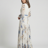 Anaïs | Vestido Maxi Floral de Mangas Largas