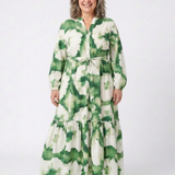 Sophie | Vestido Maxi de Manga Larga con Cintura Ajustable