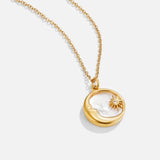 'Dream in the Clouds' Necklace with Moon and Stars