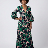 Léa | Maxi vestido de mangas largas con cintura ajustable