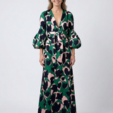 Léa | Maxi vestido de mangas largas con cintura ajustable