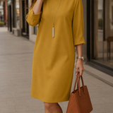 Sabine | Vestido Midi Fluido Efecto Barriga Plana