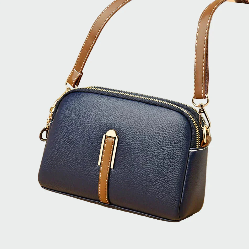 Elegant leather shoulder bag