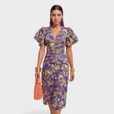 Lília - Tropical Fire Dress