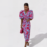 Lília - Tropical Fire Dress