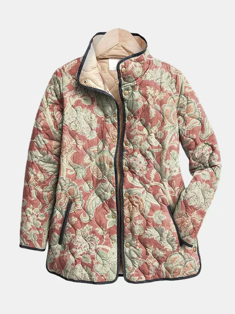 DELACROIX | Abrigo Acolchado de Mujer Terracota Pauline