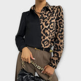 Valentina - Blusa de Leopardo Elegante