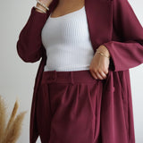 Borgoña Cereza - Conjunto Elegante