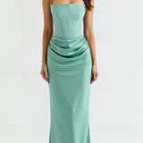 Esmeralda - Vestido Largo con Corsé Elegante