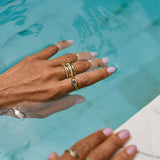 Anillo de Cristal y Oro 'Na Zawsze'