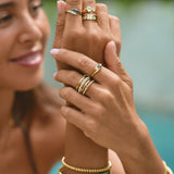 Anillo de Cristal y Oro 'Na Zawsze'