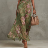 Filipa - Vestido Largo Floral con Escote Halter