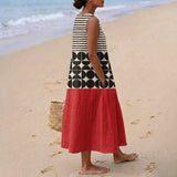 Sara - Sunset Geometric Dress