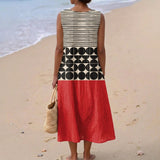 Sara - Sunset Geometric Dress