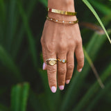 Anillo de colibrí de oro