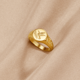 Anillo de colibrí de oro