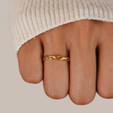 Anillo giratorio Infinity de oro de 18K