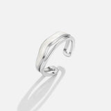 Anillo Apilable Sahara Plateado