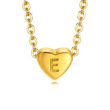 Pulsera con letra en forma de corazón