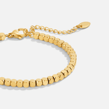 Pulsera cúbica Lexi de oro de 18K