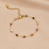 Bracelet with Stones and Lulu Beads